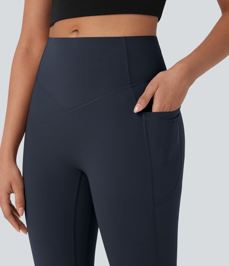 Halara UltraSculpt™ High Waisted Scrunch Butt Lifting Tummy Control Side Pocket Shaping Workout Biker Shorts 9''