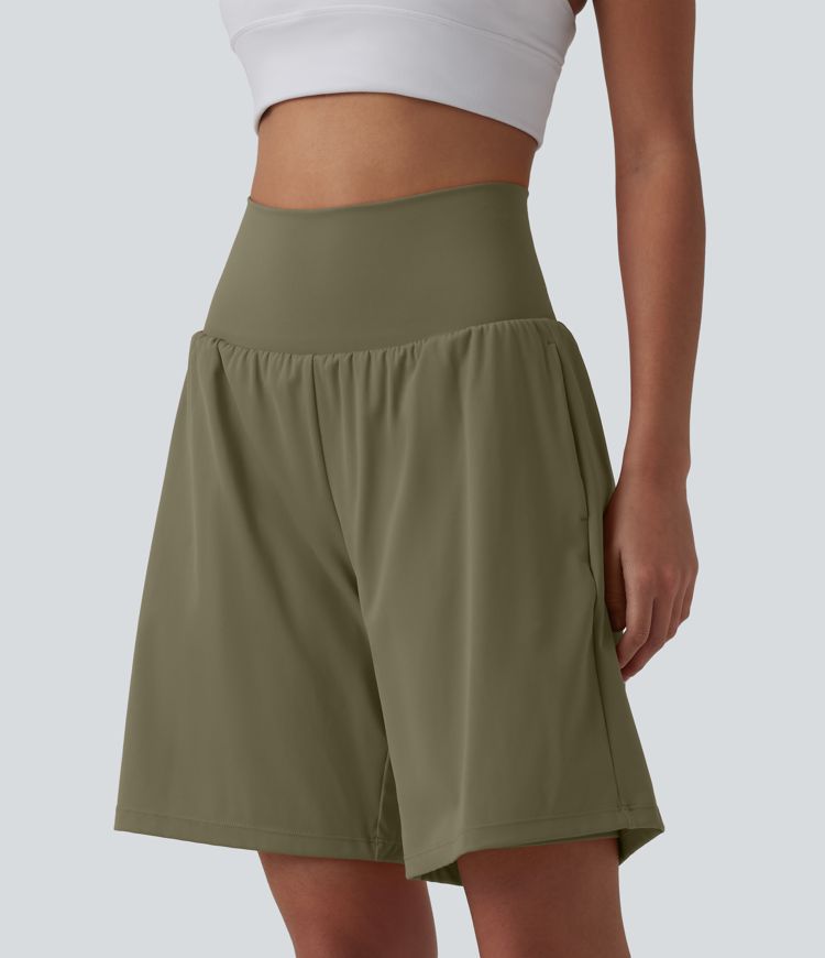SoftlyZero™ Airy Super High Waisted 2-in-1 Cool Touch Yoga Shorts 9" with Pockets SoftlyZero™ Airy Super High Waisted 2-in-1 Cool Touch Yoga Shorts 9" with Pockets