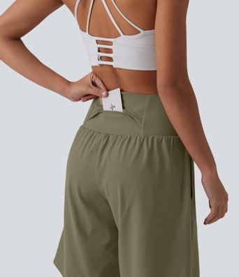 SoftlyZero™ Airy Super High Waisted 2-in-1 Cool Touch Yoga Shorts 9" with Pockets SoftlyZero™ Airy Super High Waisted 2-in-1 Cool Touch Yoga Shorts 9" with Pockets