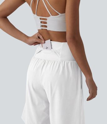 SoftlyZero™ Airy Super High Waisted 2-in-1 Cool Touch Yoga Shorts 9" with Pockets