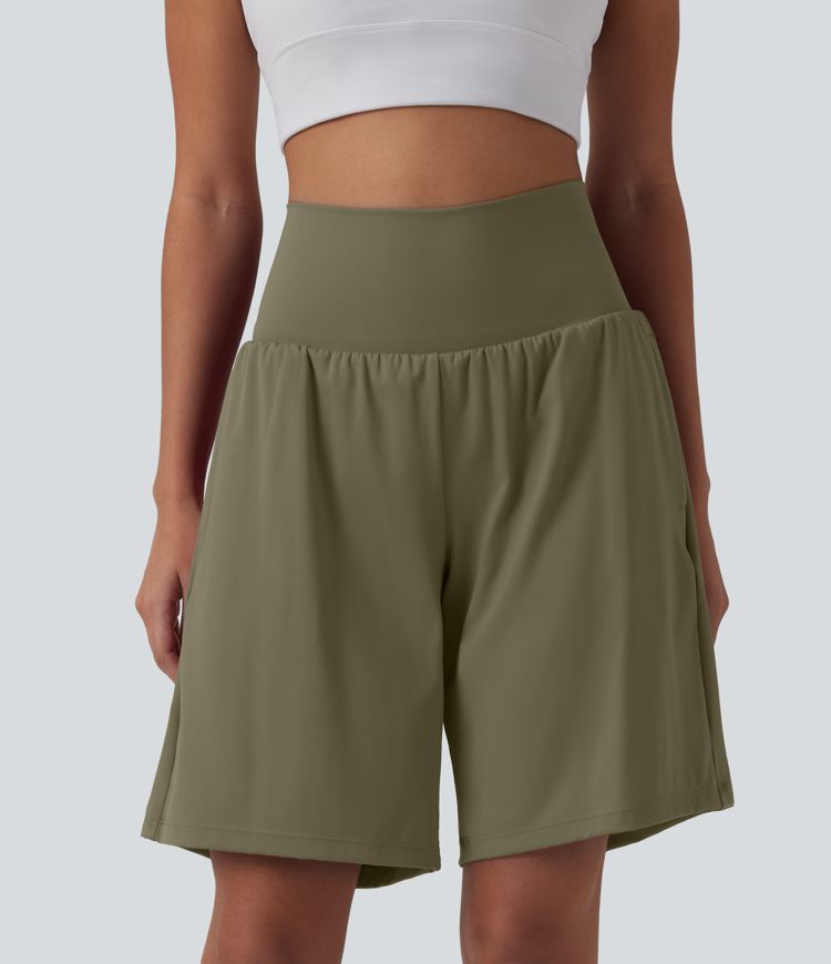SoftlyZero™ Airy Super High Waisted 2-in-1 Cool Touch Yoga Shorts 9" with Pockets SoftlyZero™ Airy Super High Waisted 2-in-1 Cool Touch Yoga Shorts 9" with Pockets