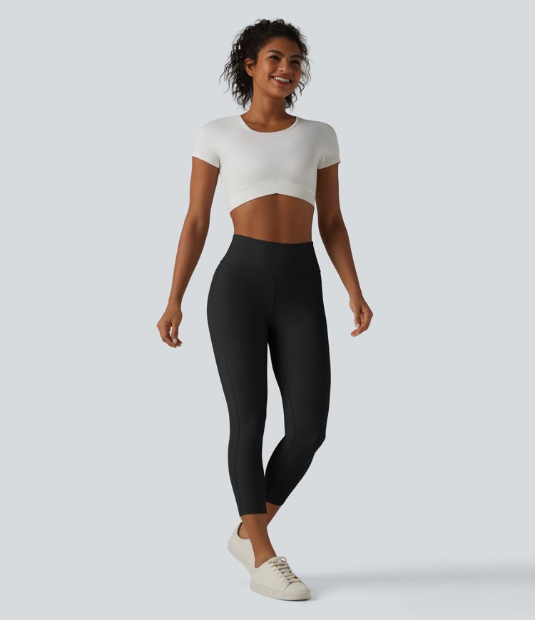 Halara UltraSculpt™ High Waisted Tummy Control Capri Casual Leggings with Pockets Halara UltraSculpt™ High Waisted Tummy Control Capri Casual Leggings with Pockets