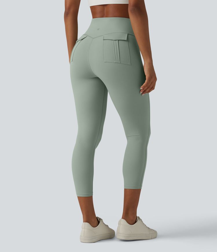 Halara UltraSculpt™ High Waisted Tummy Control Capri Casual Leggings with Pockets