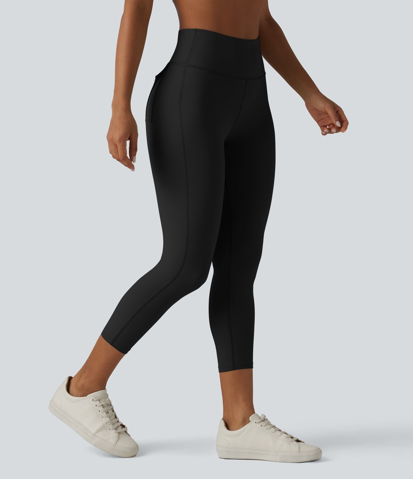 Halara UltraSculpt™ High Waisted Tummy Control Capri Casual Leggings with Pockets Halara UltraSculpt™ High Waisted Tummy Control Capri Casual Leggings with Pockets