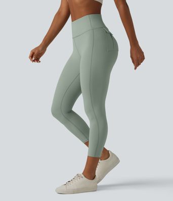 Halara UltraSculpt™ High Waisted Tummy Control Capri Casual Leggings with Pockets Halara UltraSculpt™ High Waisted Tummy Control Capri Casual Leggings with Pockets