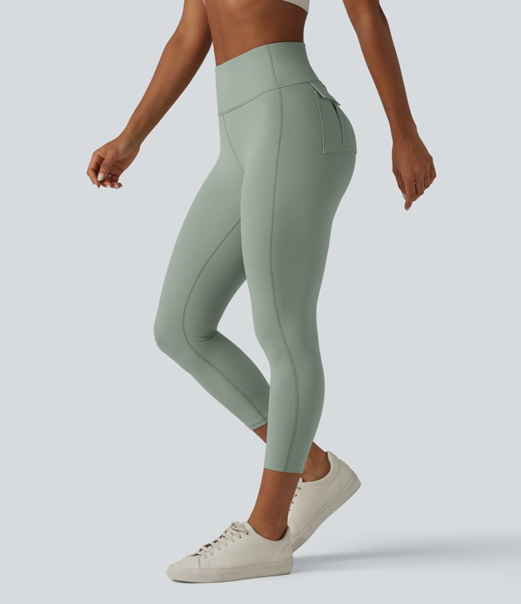Halara UltraSculpt™ High Waisted Tummy Control Capri Casual Leggings with Pockets Halara UltraSculpt™ High Waisted Tummy Control Capri Casual Leggings with Pockets