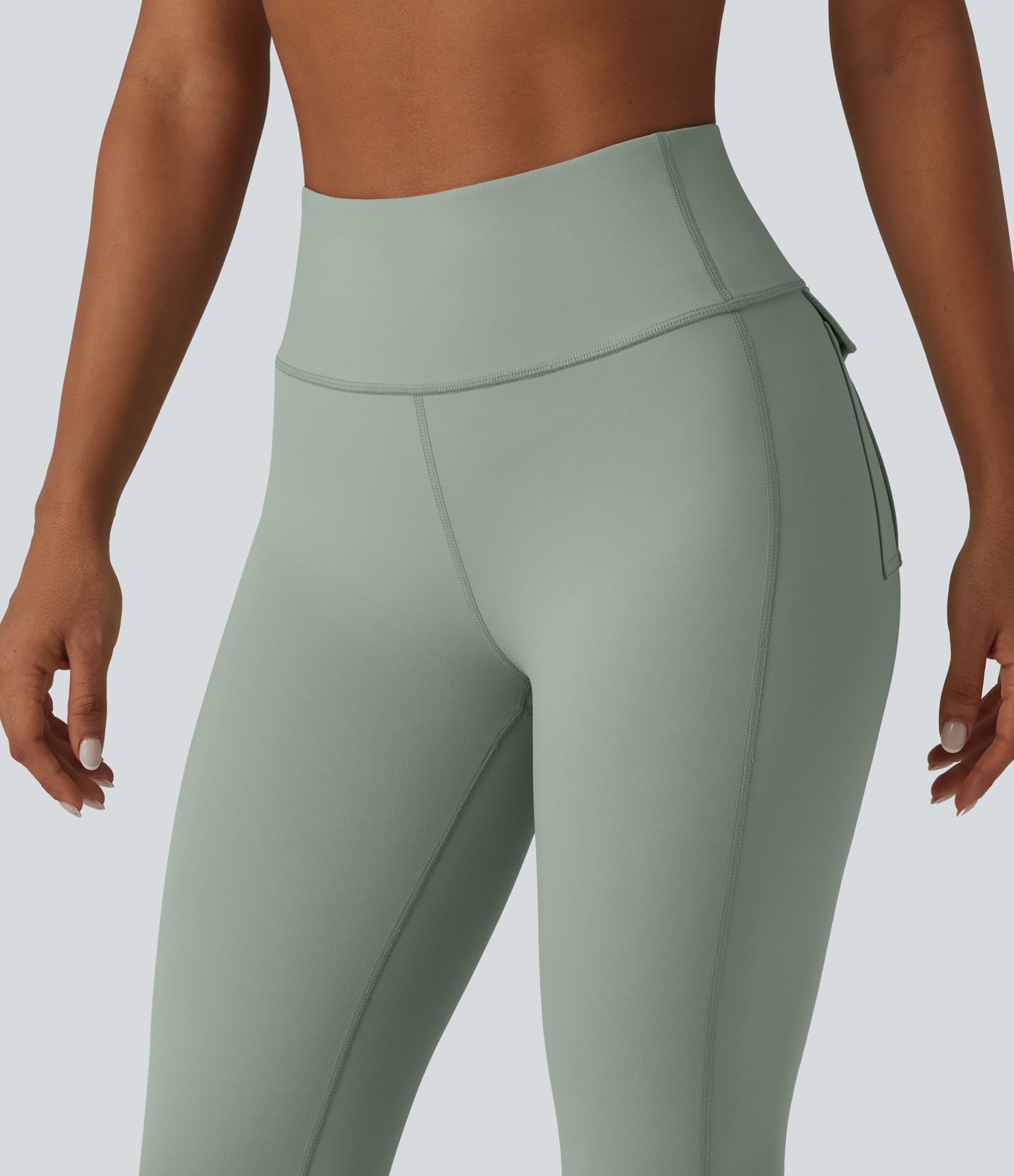 Halara UltraSculpt™ High Waisted Tummy Control Capri Casual Leggings with Pockets