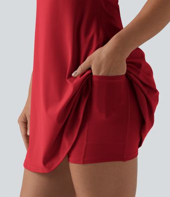 Softlyzero™ Plush Backless Active Dress-Easy Peezy Edition D-F