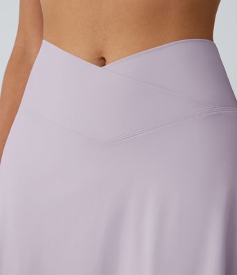 SoftlyZero™ Airy Crossover Pocket 2-in-1 Cool Touch Tennis Skirt-Lucid-Longer Length-UPF50+