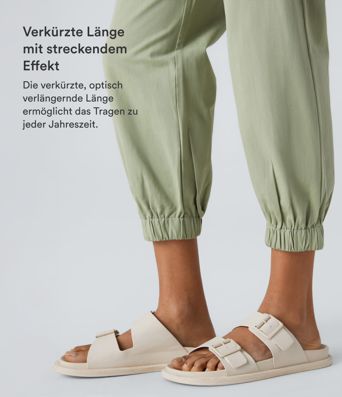 Lässige Jogginghose aus Baumwolle mit mittelhohem Bund, Knopfleiste, Reißverschluss und Seitentasche