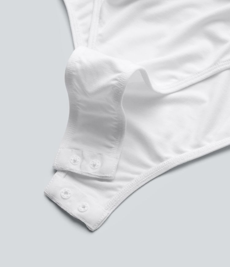 V Neck Sleeveless Work Bodysuit