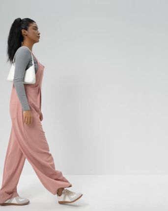 Pockets Waffle Casual Overalls