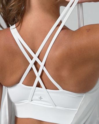 Top Cami de Yoga de Secado Rápido con Doble Tirante Plisado