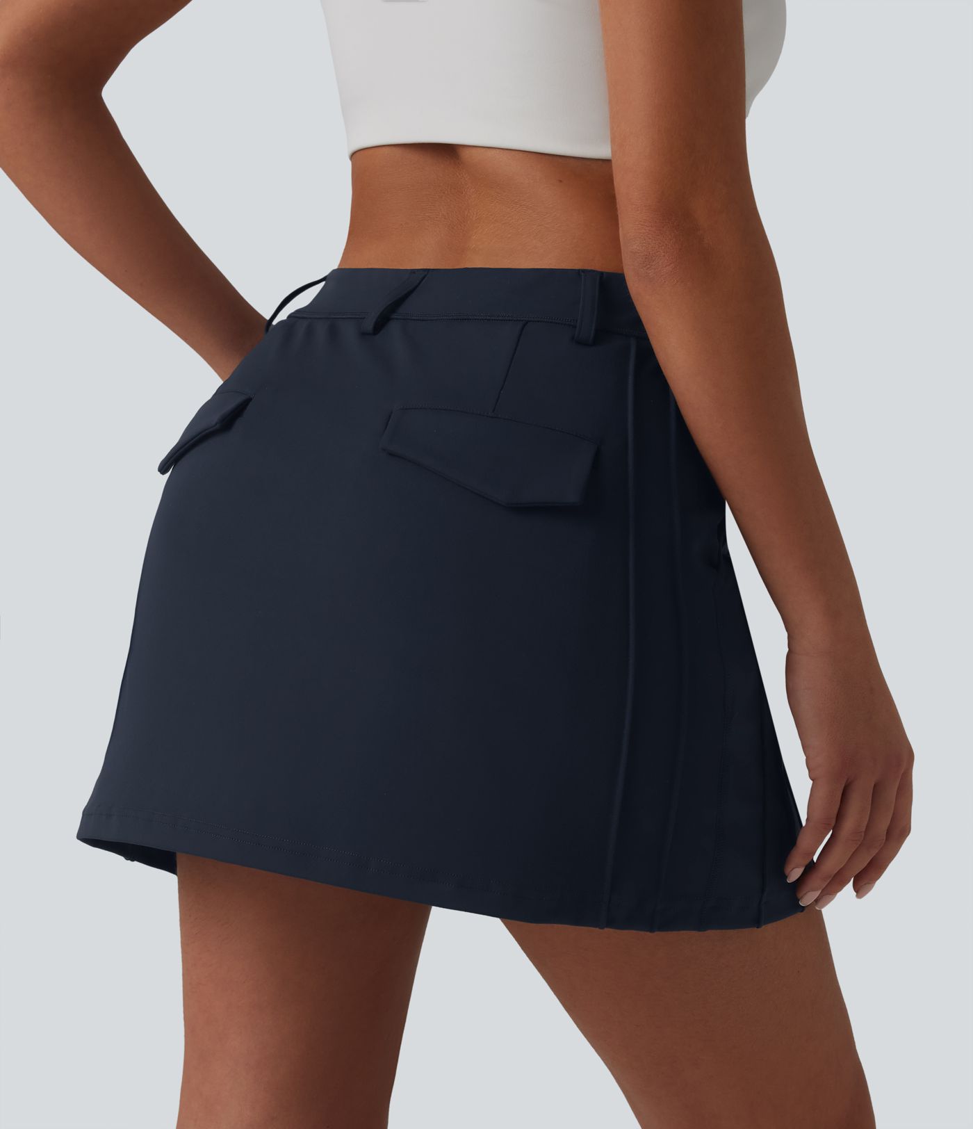 DayStretch Mid Rise 2-in-1 Mini Golf A-Line Skirt with Pockets