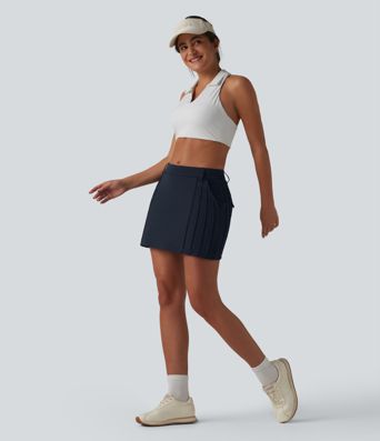 DayStretch Mid Rise 2-in-1 Mini Golf A-Line Skirt with Pockets