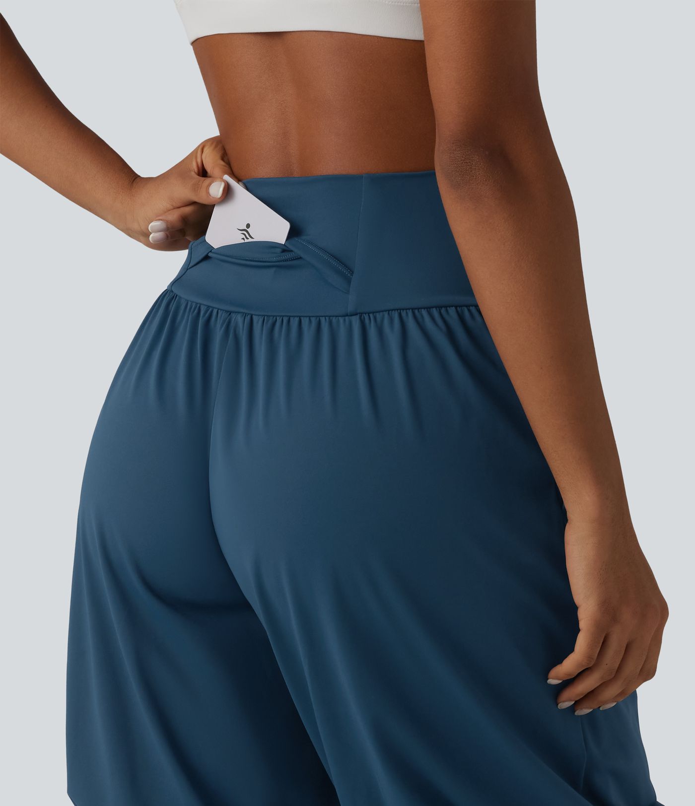 SoftlyZero™ Airy Super High Waisted Cool Touch Yoga Balloon Shorts with Pockets