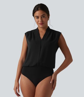 Body tailleur sans manches col V Body tailleur sans manches col V
