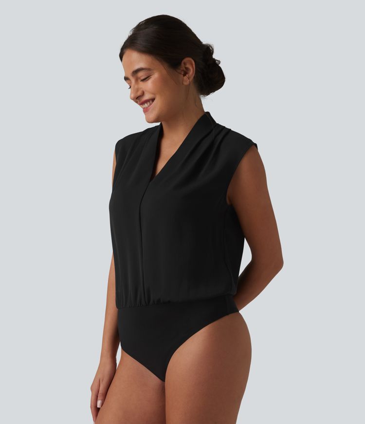 Body tailleur sans manches col V Body tailleur sans manches col V