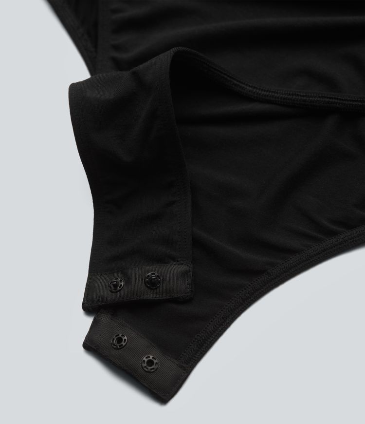 V Neck Sleeveless Work Bodysuit