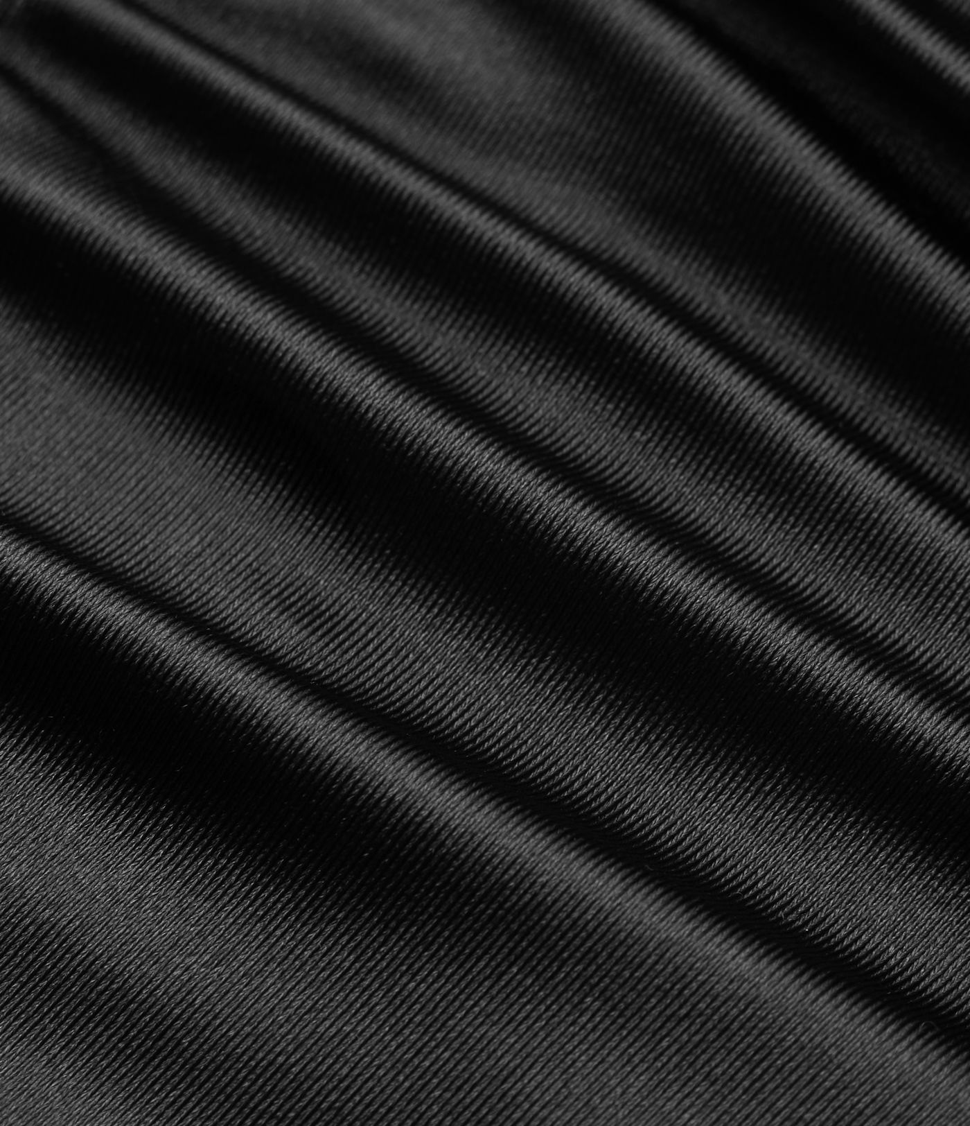 Lässige, geraffte Shorts aus Satin mit hohem Bund, Gesäßtasche und Kordelzug
