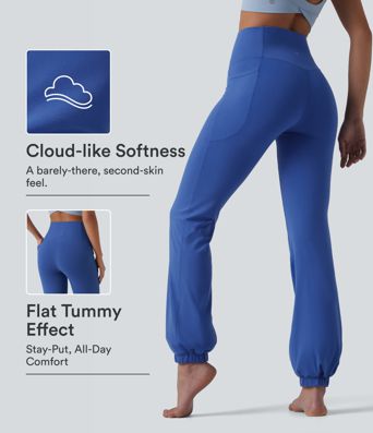 SoftlyZero™ High Waisted Tummy Control Dance Balloon Joggers with Pockets