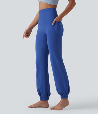 SoftlyZero™ High Waisted Tummy Control Dance Balloon Joggers with Pockets