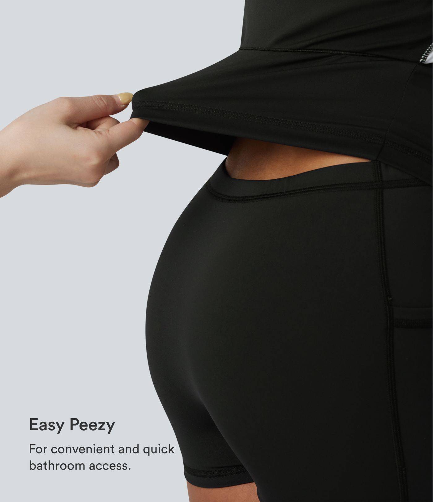 Softlyzero™ Airy Built-in Bra Color Block 2-in-1 Cool Touch Mini Tennis Active Dress with Pockets-Easy Peezy Edition-UPF50+