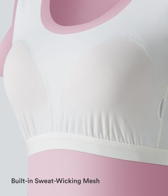 Halara Baumwolljersey-Top mit Wasserfallausschnitt, ärmellos, mit integriertem BH, lässig, Cup-Größen B-DD