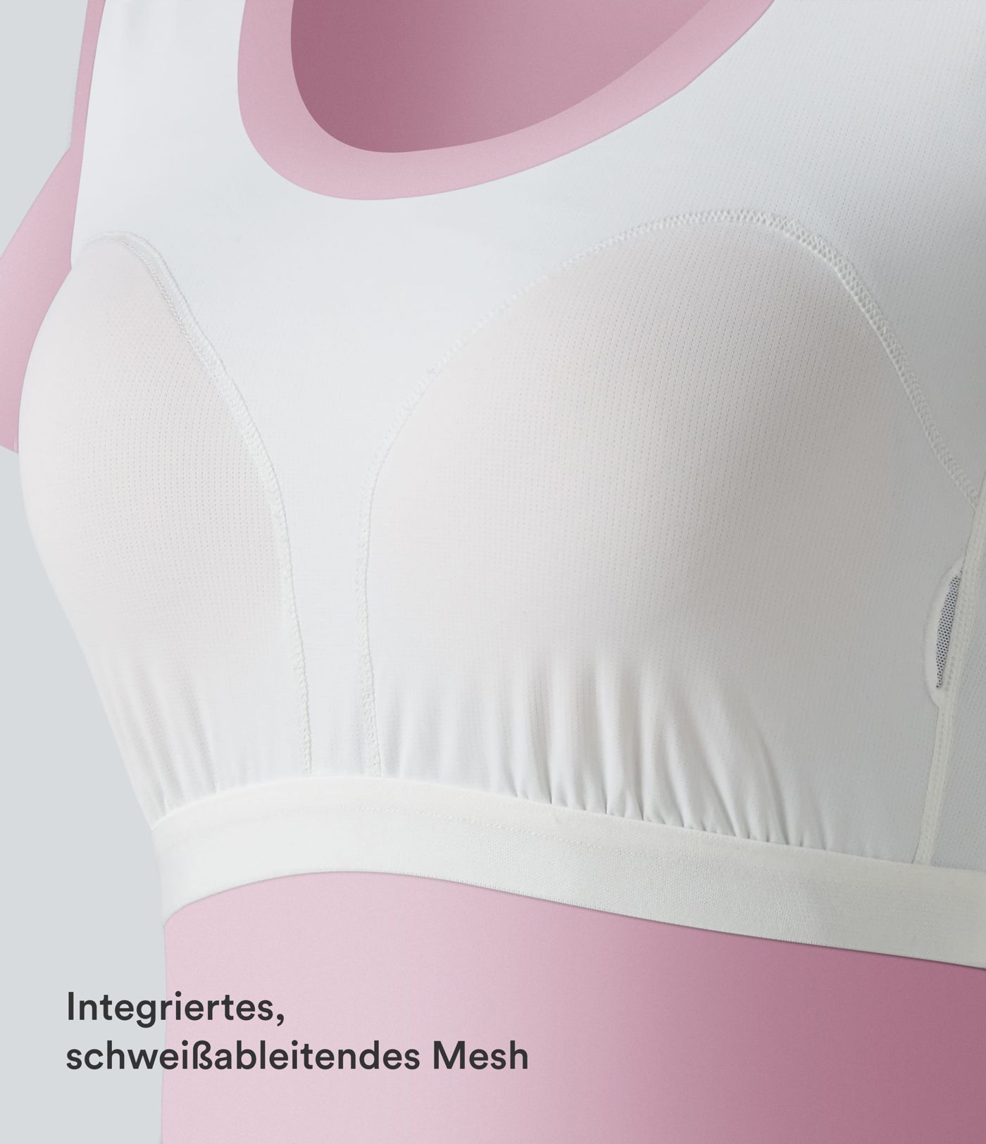 Lässiges, ärmelloses Top aus Baumwolle mit Wasserfallausschnitt und integriertem BH - B-DD Cups