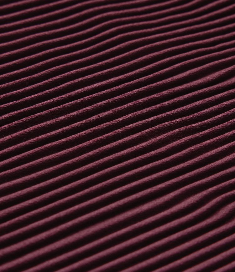 Jupe midi plissée taille haute décontractée