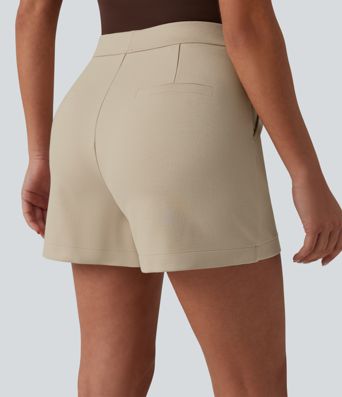 High Waisted Work Shorts 3'' with Pockets