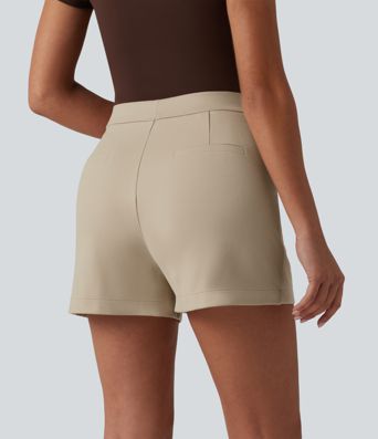 High Waisted Work Shorts 3'' with Pockets
