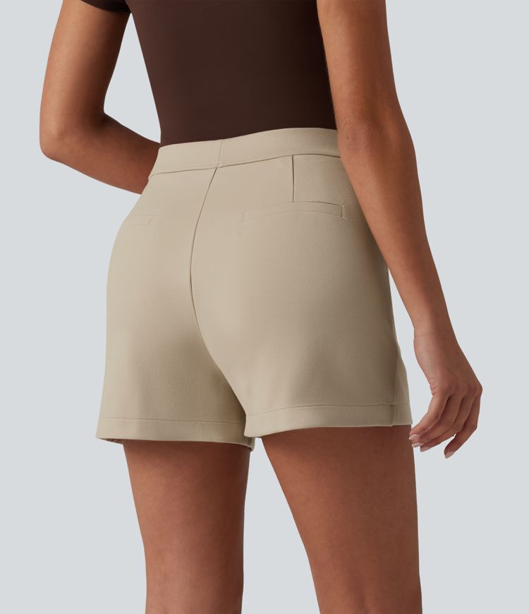 High Waisted Work Shorts 3'' with Pockets
