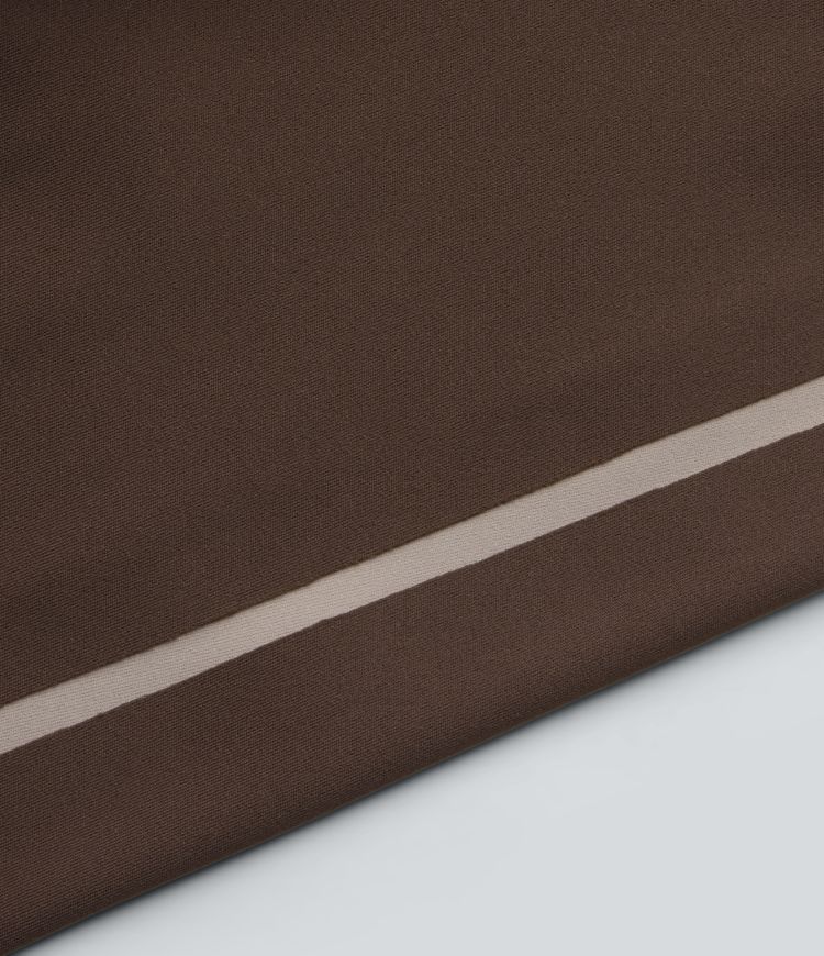 High Waisted Crossover Tummy Control Color Block Hiking Leggings with Pocket