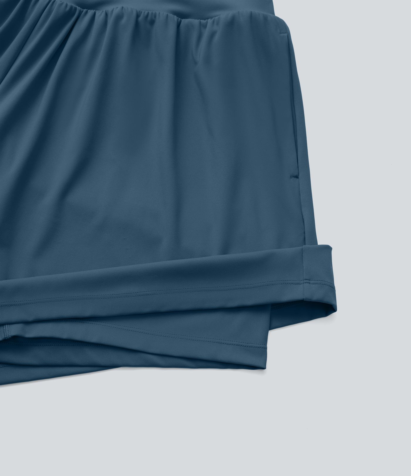 SoftlyZero™ Pantalones Cortos de Yoga de Cintura Alta Súper Aireados 2 en 1 con Toque Fresco para Tallas Grandes de 7" con Bolsillos