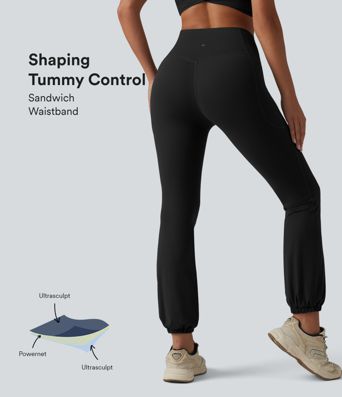 Halara Ultrasculpt™ - Yoga-Jogginghose mit hohem Bund, Seitentaschen und Bauchkontrolle