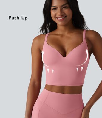 Halara UltraSculpt™ Push-Up Crisscross Adjustable Straps Non-Removable Pad Yoga Tank Top