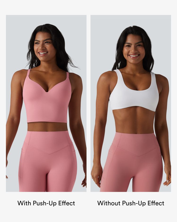 Halara UltraSculpt™ Push-Up Crisscross Adjustable Straps Non-Removable Pad Yoga Tank Top
