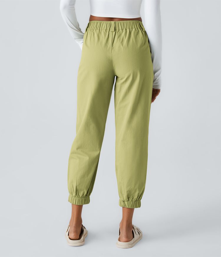 Mid Rise Casual Cotton Joggers with Pockets Mid Rise Casual Cotton Joggers with Pockets