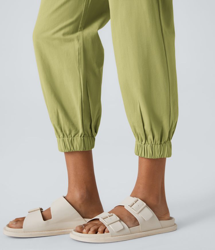 Mid Rise Casual Cotton Joggers with Pockets Mid Rise Casual Cotton Joggers with Pockets