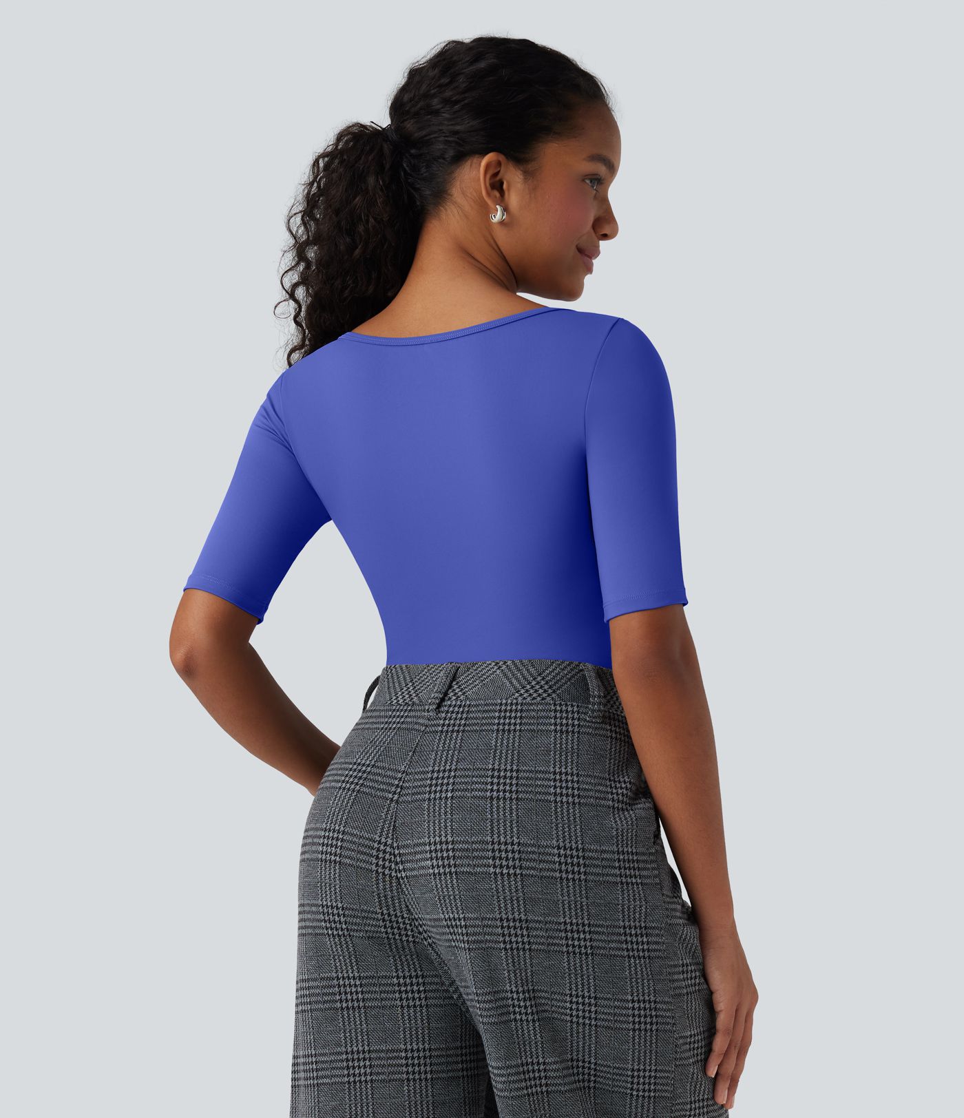 SoftlyZero™ Airy Scoop Neck Short Sleeve Cool Touch Work T-Shirt