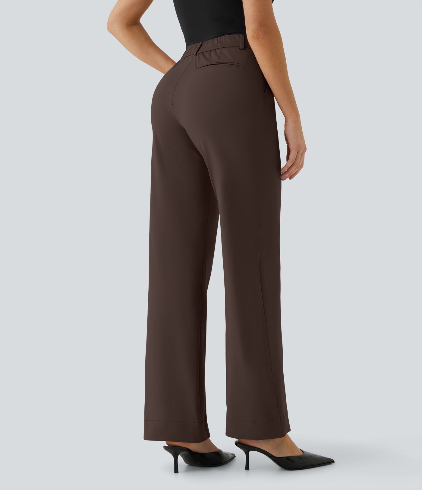 Halara Flex™ Mid Rise Pocket Straight Leg Work Pants Halara Flex™ Mid Rise Pocket Straight Leg Work Pants