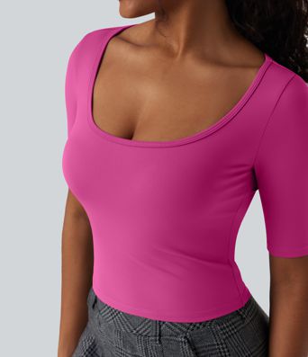 SoftlyZero™ Luftiger Rundhals Kurzarm Cool Touch Arbeits-T-Shirt