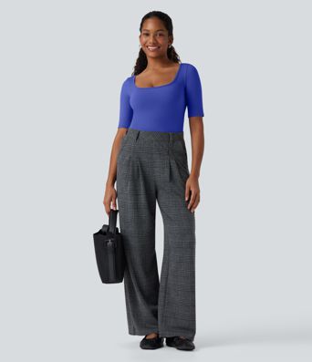 SoftlyZero™ Airy Scoop Neck Short Sleeve Cool Touch Work T-Shirt