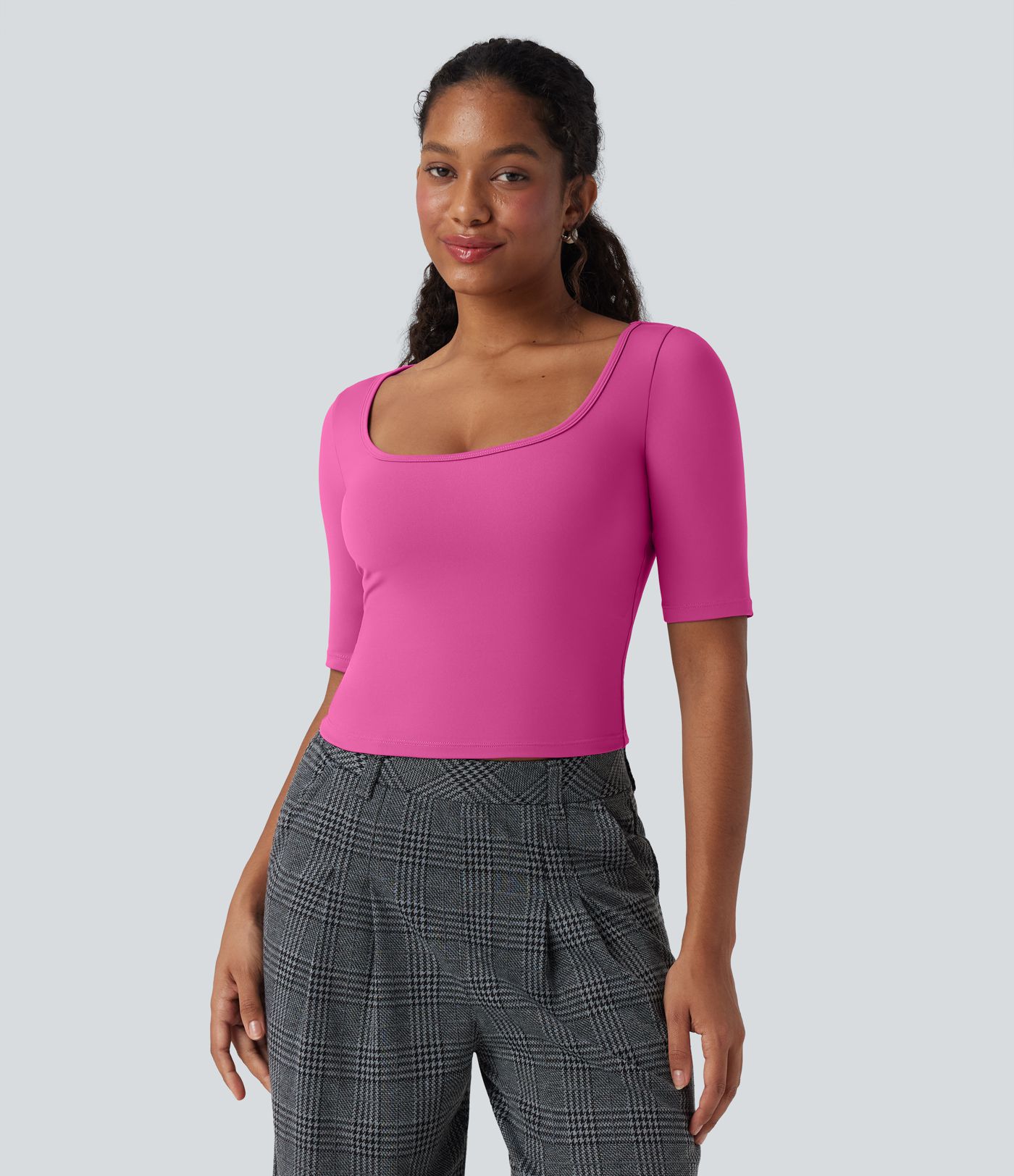 SoftlyZero™ Luftiger Rundhals Kurzarm Cool Touch Arbeits-T-Shirt