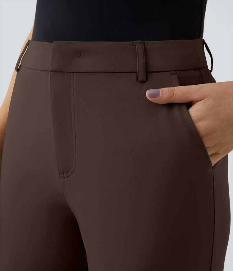 Halara Flex™ Mid Rise Pocket Straight Leg Work Pants Halara Flex™ Mid Rise Pocket Straight Leg Work Pants