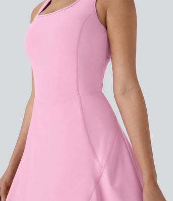 SoftlyZero™ Airy U Neck 2-in-1 Pocket Mini Cool Touch Dance Active Dress SoftlyZero™ Airy U Neck 2-in-1 Pocket Mini Cool Touch Dance Active Dress