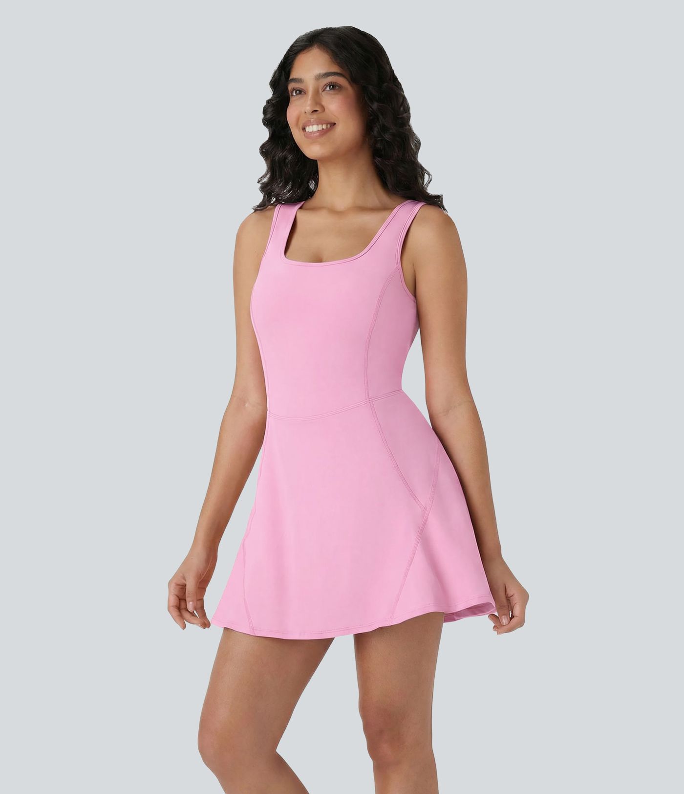 SoftlyZero™ Airy U Neck 2-in-1 Pocket Mini Cool Touch Dance Active Dress SoftlyZero™ Airy U Neck 2-in-1 Pocket Mini Cool Touch Dance Active Dress