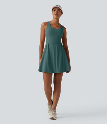 SoftlyZero™ Airy 2-in-1 Cool Touch Mini Dance Active Dress with Pockets-Easy Peezy Edition-Longer Length SoftlyZero™ Airy 2-in-1 Cool Touch Mini Dance Active Dress with Pockets-Easy Peezy Edition-Longer Length
