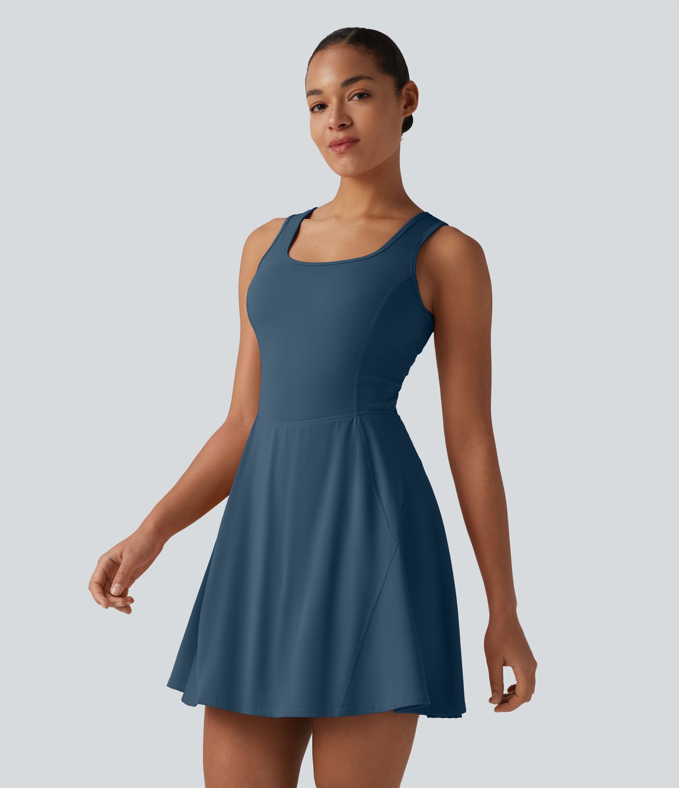SoftlyZero™ Airy 2-in-1 Cool Touch Mini Dance Active Dress with Pockets-Easy Peezy Edition-Longer Length SoftlyZero™ Airy 2-in-1 Cool Touch Mini Dance Active Dress with Pockets-Easy Peezy Edition-Longer Length